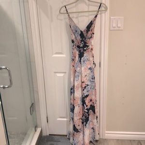 Yumi Kim Floral Maxi Dress with Slit -  Size M